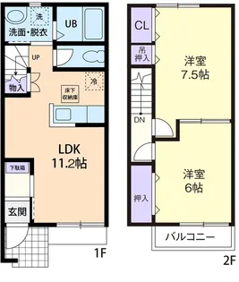 ラフィーネ小松の間取り