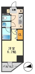 DIPS亀有駅前【3階】の間取り