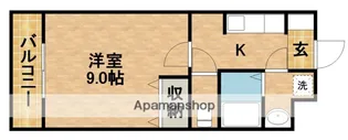 クロスロード広沢【3階】の間取り