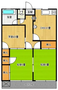 第二清和マンション【2階】の間取り