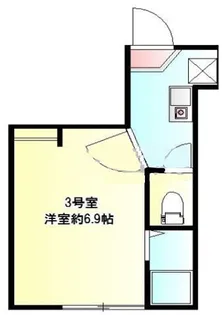 デルタ横浜【2階】の間取り