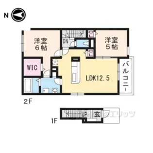 シーダーパル2【2階】の間取り
