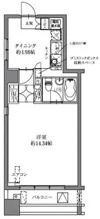 HF八丁堀レジデンスII【8階】の間取り