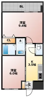 サンロイヤルI【7階】の間取り