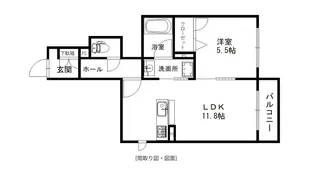 the Terrace 別府 A棟【1階】の間取り