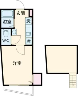 グランクオール西国立【3階】の間取り