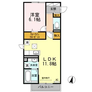 コーポルポ・S【1階】の間取り