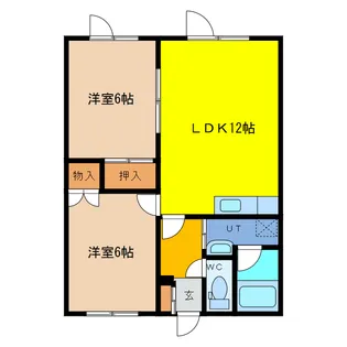シャルム花園【2階】の間取り