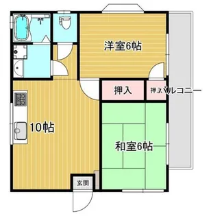 スプリング和光【1階】の間取り