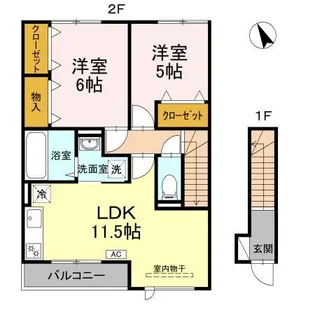 グランヴィア III【2階】の間取り