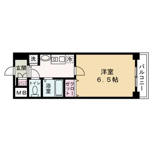 ライジングコート梅田サンライズ【8階】の間取り