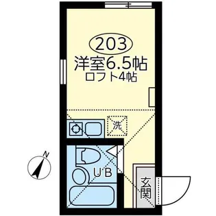 ユナイト白楽ミッテランの杜【2階】の間取り