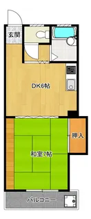 シャレードハイツ稲里【3階】の間取り