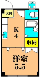 フジハイツ西品川【1階】の間取り