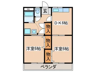 コスモマンション【3階】の間取り