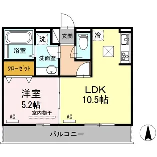 アメニタ【1階】の間取り