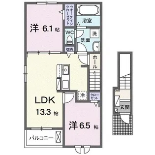 コスモ グレース【2階】の間取り
