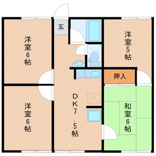 グランメゾン岡芹【1階】の間取り