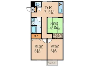 コンフォート大橋【2階】の間取り