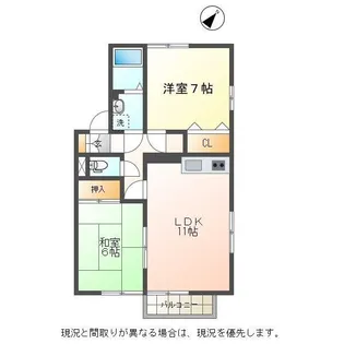 ファミールヴィラ高井東【1階】の間取り