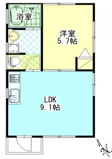 コーポ斉藤III【1階】の間取り