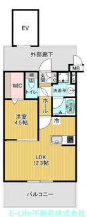 バフェット原水ビル【14階】の間取り
