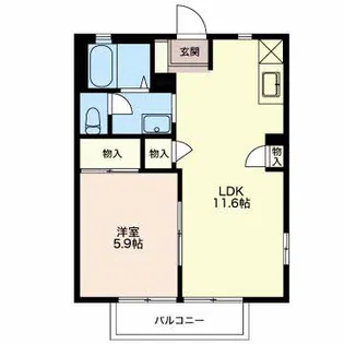 リヴェールF【2階】の間取り