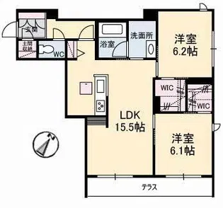 Ruhe(ルーエ)【1階】の間取り