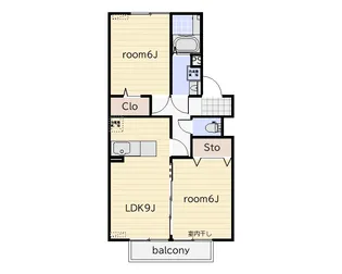 クレアージュ【1階】の間取り