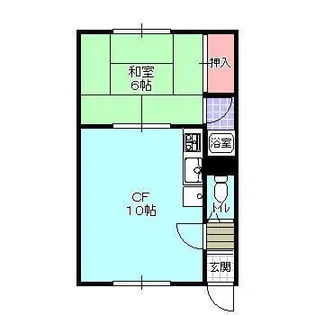 かしわハイツ【1階】の間取り