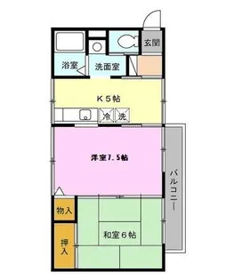 東京都練馬区石神井台6【アパート】の間取り