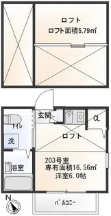 ビ―ツ【2階】の間取り