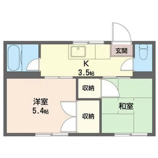 ベアハイツ【1階】の間取り
