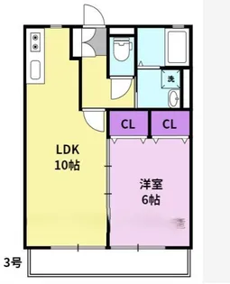 カーザ・ミアI【1階】の間取り