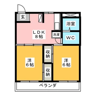 コーポ静岡【3階】の間取り