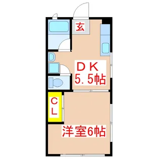 コーポ南新【2階】の間取り
