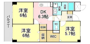 福岡県北九州市小倉北区赤坂2【マンション】の間取り
