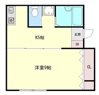 宮之阪ハイツ参番館【3階】の間取り