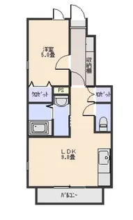 群馬県前橋市下新田町【アパート】の間取り