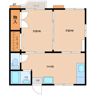 ハイツハヤセI【2階】の間取り