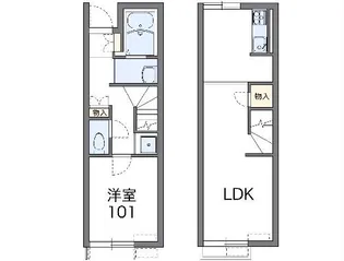 レオネクストカラーズ【1階】の間取り