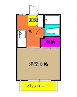 ヒルズミヤマ【2階】の間取り