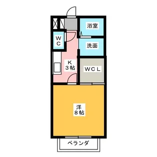 サン・friendsP1桜井【2階】の間取り