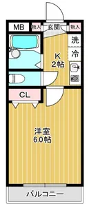 グレイスさつき【2階】の間取り