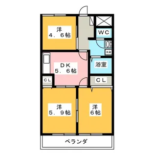 後藤ハイツ【3階】の間取り
