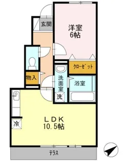 広島県広島市佐伯区利松3【アパート】の間取り