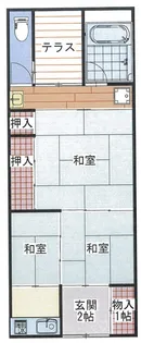 大阪府大阪市淀川区西三国3【一戸建】の間取り