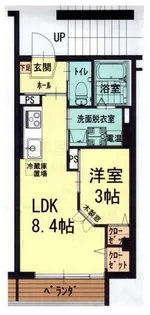 ウィンクルム東古松B【2階】の間取り