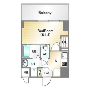 1Kの間取り画像