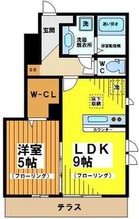 東京都杉並区浜田山4【アパート】の間取り